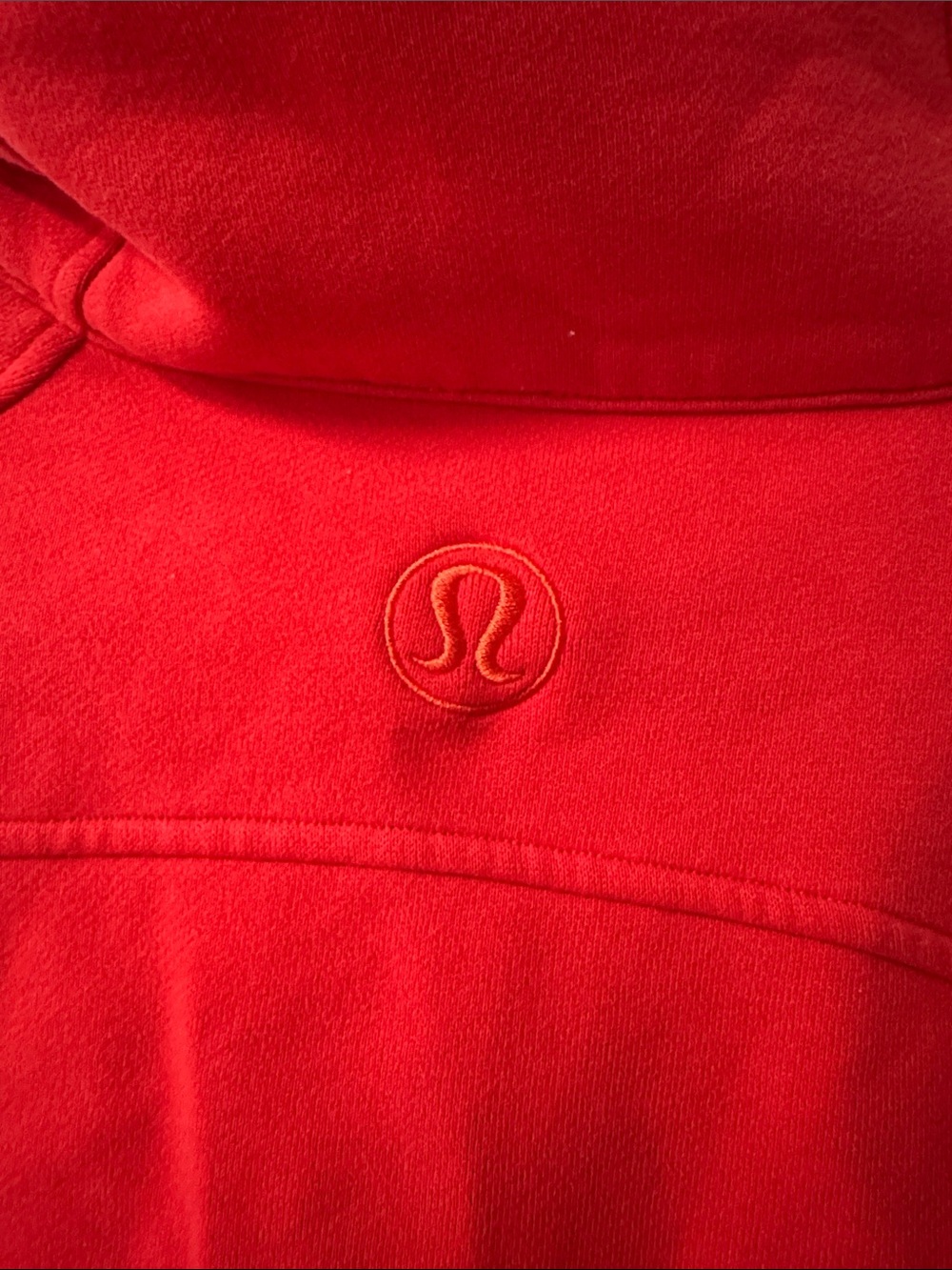 Red Half-Zip Fleece Pullover Lululemon M/L - Picture 4 of 4